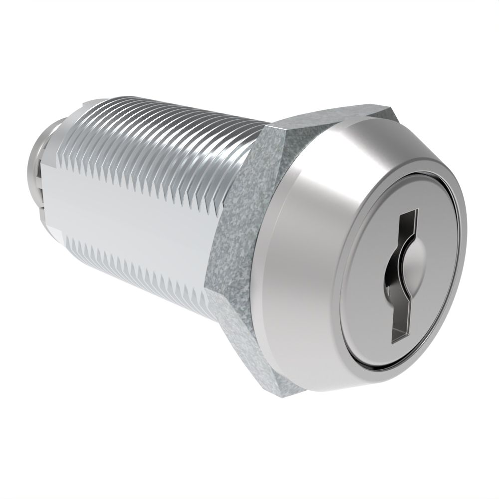 Southco Cam Lock Latch, Zinc Alloy, Stainless Covered Core, Stainless Covered Housing
