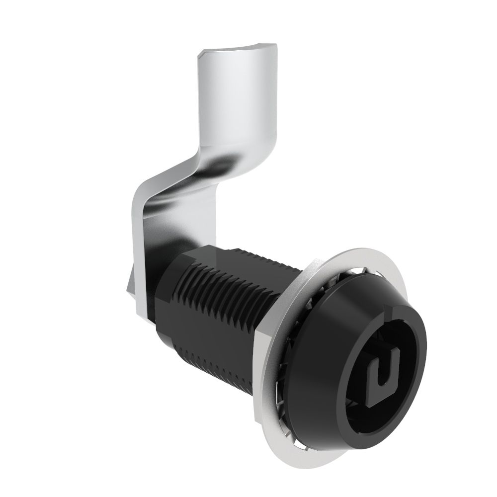 Southco VISE ACTION® Compression Latch, Large Size, 8 mm Square, Aluminum Alloy, Hard Anodized, Black, 24 mm (0.94 in) Grip