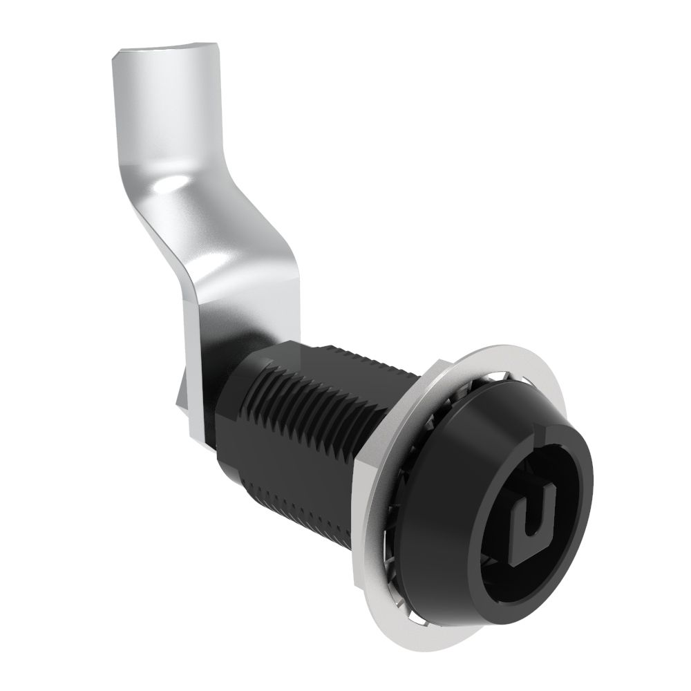 Southco VISE ACTION® Compression Latch, Large Size, 8 mm Square, Aluminum Alloy, Hard Anodized, Black, 48 mm (1.89 in) Grip