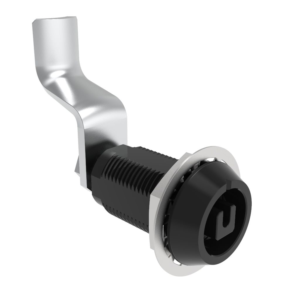 Southco VISE ACTION® Compression Latch, Large Size, 8 mm Square, Aluminum Alloy, Hard Anodized, Black, 56 mm (2.2 in) Grip