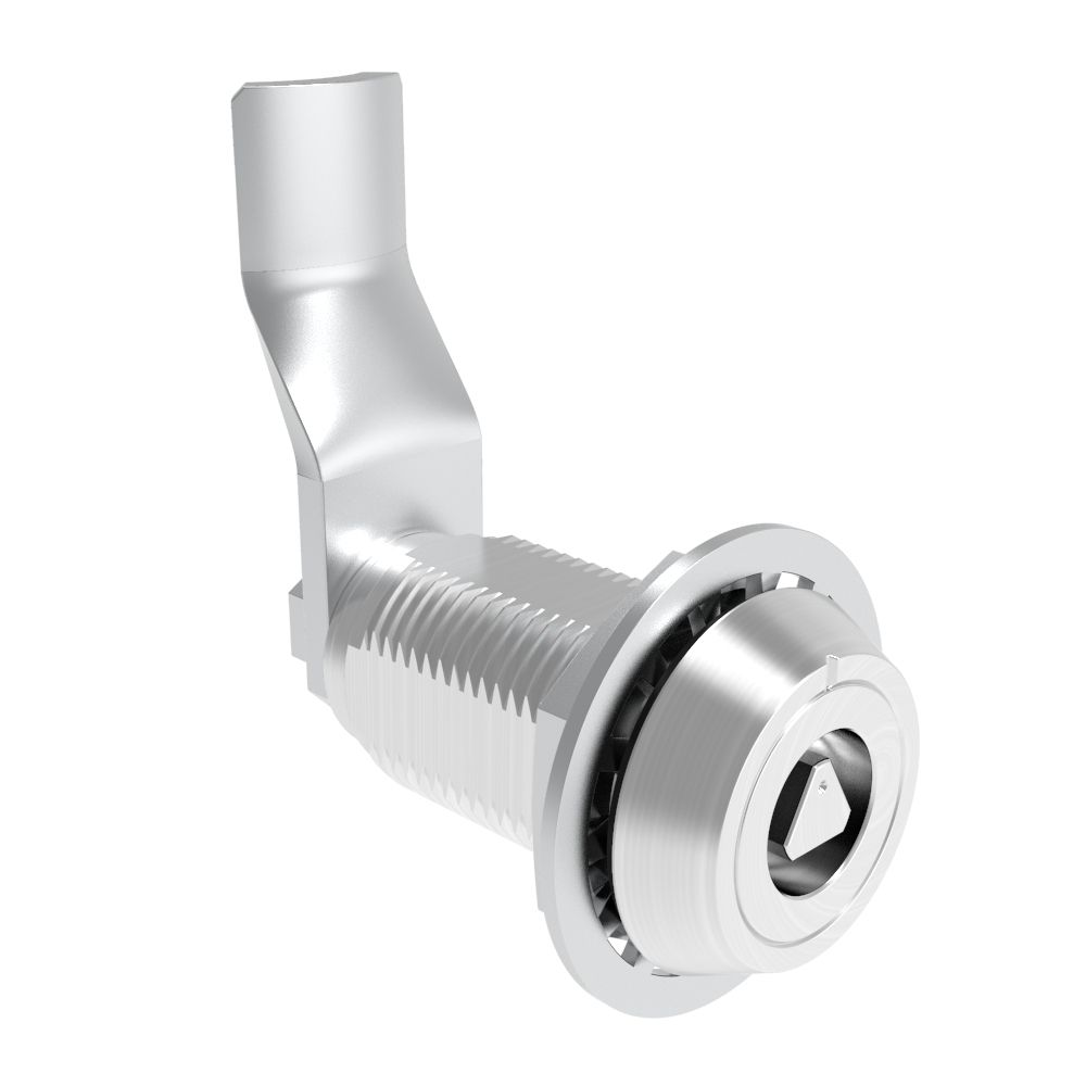 Southco VISE ACTION® Compression Latch, Large Size, 7 mm Triangle, Aluminum Alloy, Powder Coated, Clear, 42 mm (1.65 in) Grip