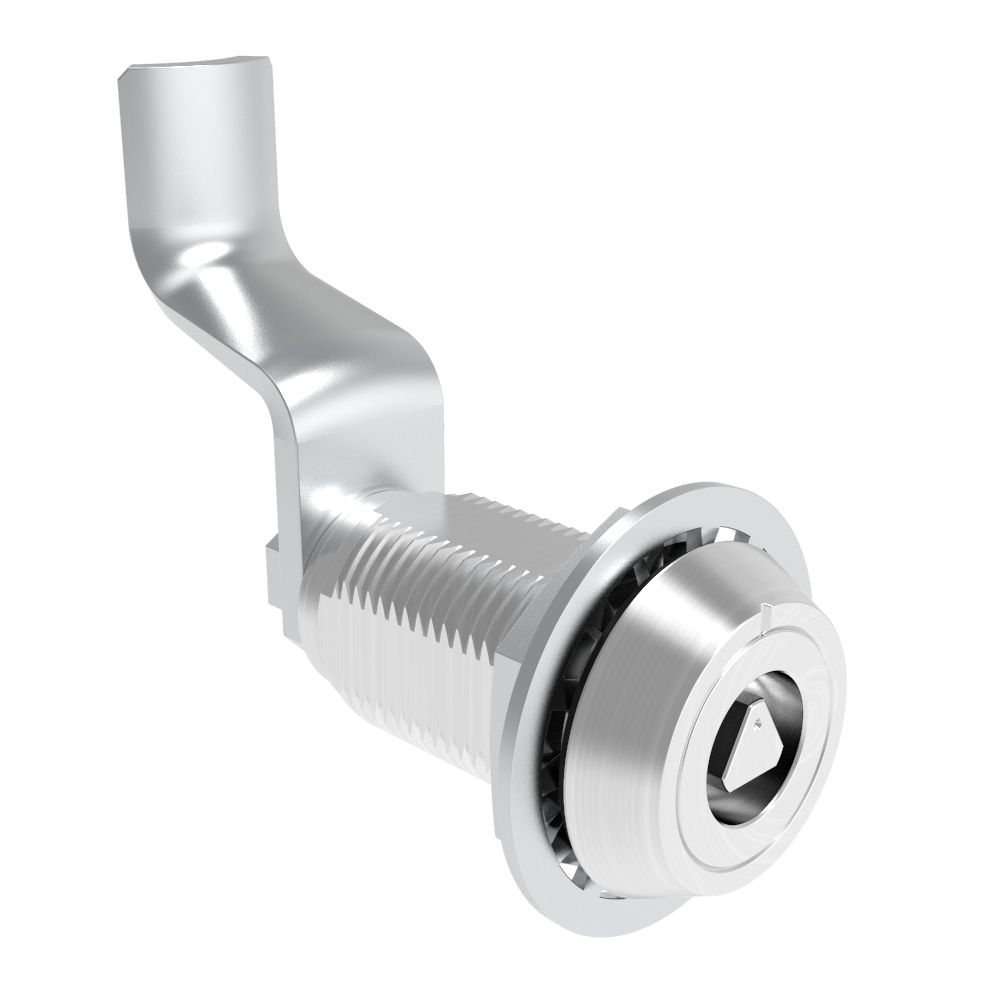 Southco VISE ACTION® Compression Latch, Large Size, 7 mm Triangle, Aluminum Alloy, Powder Coated, Clear, 54 mm (2.13 in) Grip