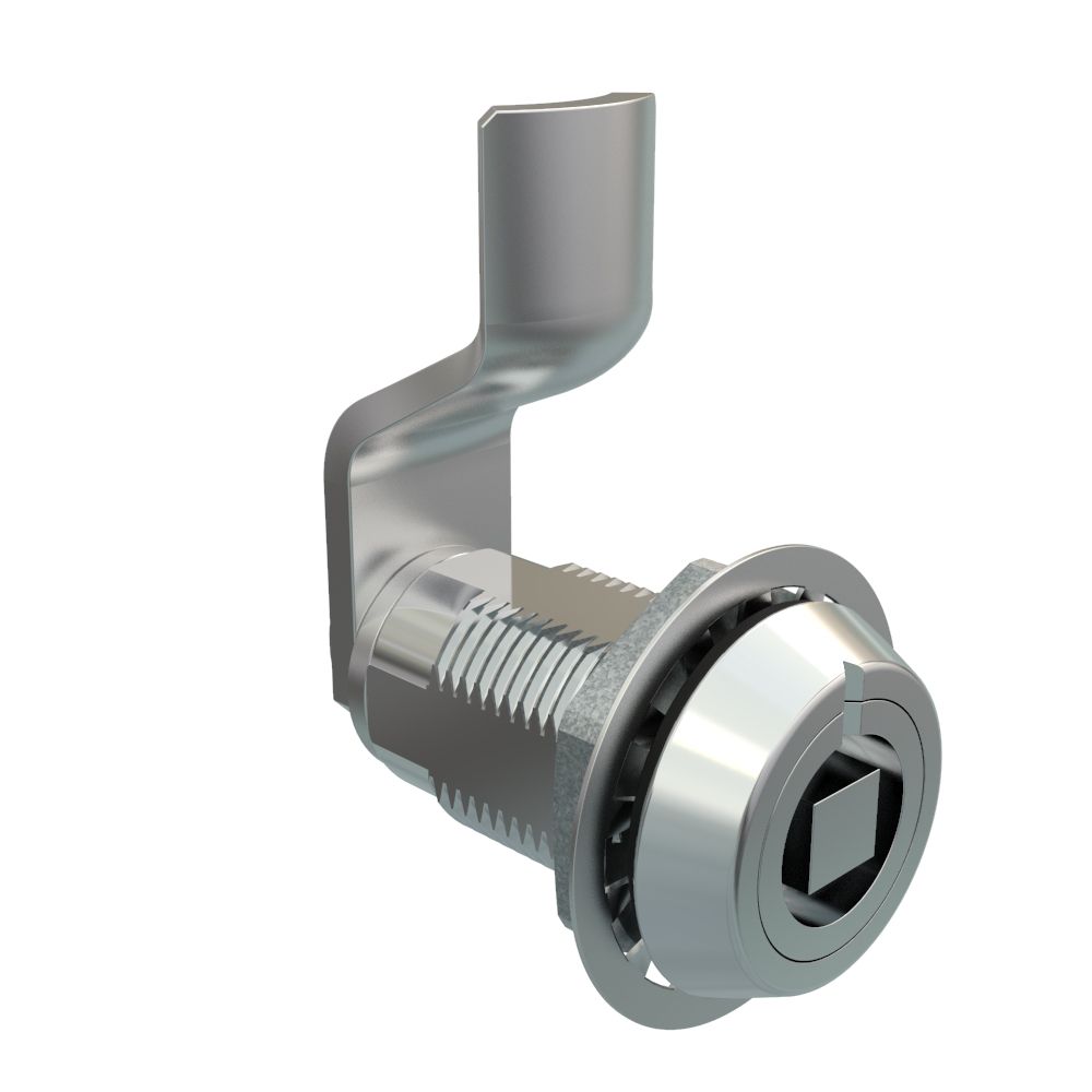 Southco VISE ACTION® Compression Latch, Large Size, 7 mm Square, Zinc Alloy, Chrome Plated, Bright, 19 mm (0.75 in) Grip