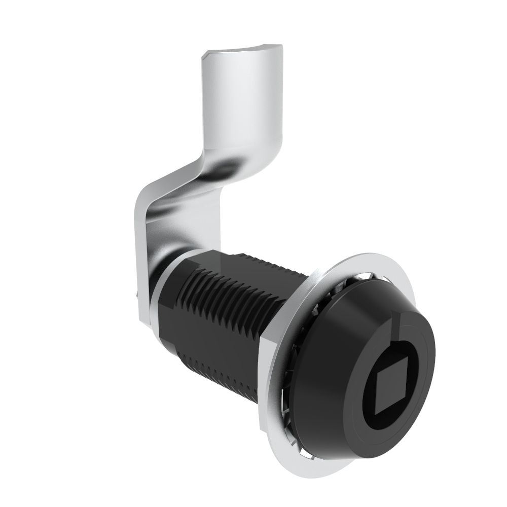 Southco VISE ACTION® Compression Latch, Large Size, 7 mm Square, Aluminum Alloy, Hard Anodized, Black, 22 mm (0.87 in) Grip