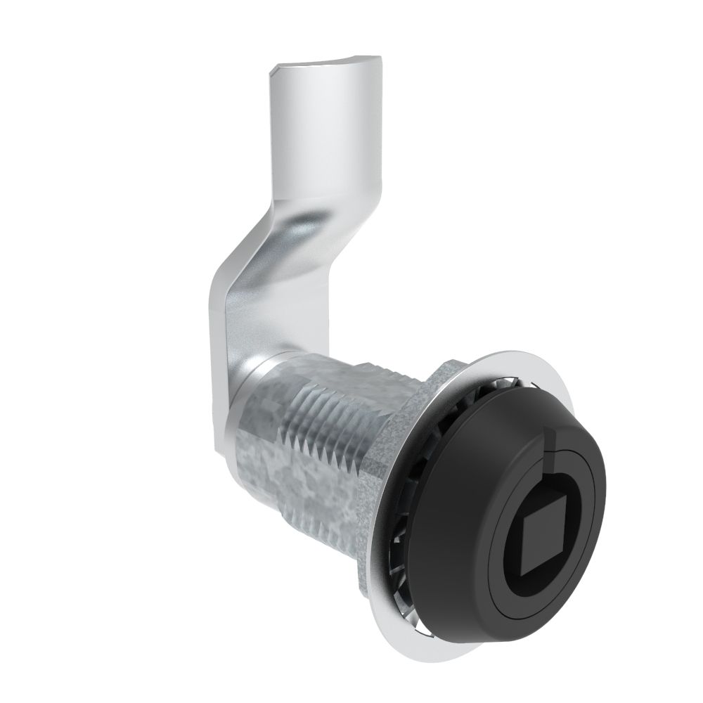 Southco VISE ACTION® Compression Latch, Large Size, 7 mm Square, Zinc Alloy, Powder Coated, Black, 23 mm (0.91 in) Grip