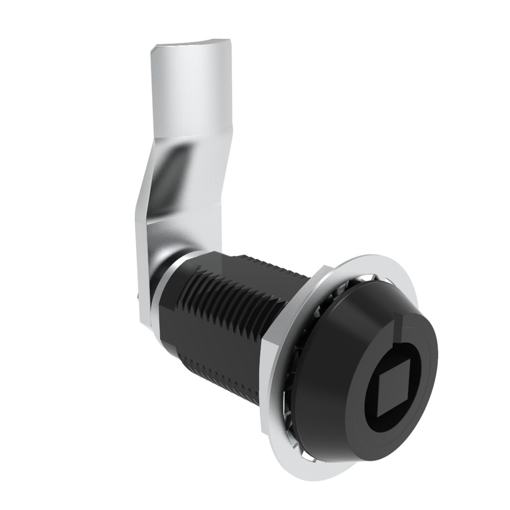 Southco VISE ACTION® Compression Latch, Large Size, 7 mm Square, Aluminum Alloy, Hard Anodized, Black, 36 mm (1.42 in) Grip