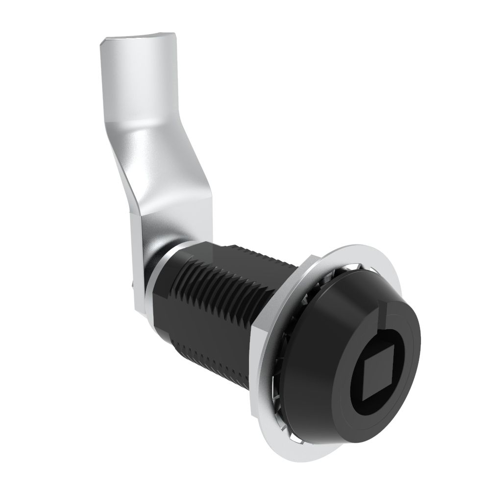 Southco VISE ACTION® Compression Latch, Large Size, 7 mm Square, Aluminum Alloy, Hard Anodized, Black, 42 mm (1.65 in) Grip