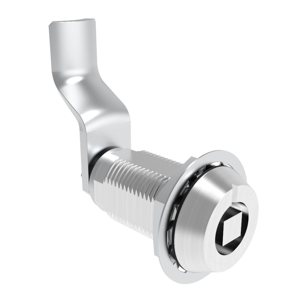 Southco VISE ACTION® Compression Latch, Large Size, 7 mm Square, Aluminum Alloy, Powder Coated, Clear, 50 mm (1.97 in) Grip