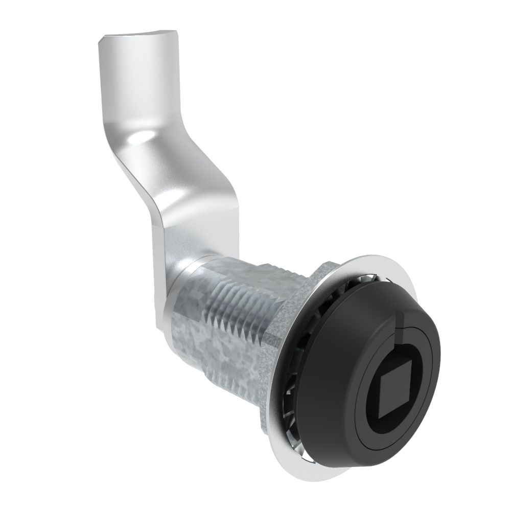 Southco VISE ACTION® Compression Latch, Large Size, 7 mm Square, Zinc Alloy, Powder Coated, Black, 45 mm (1.77 in) Grip