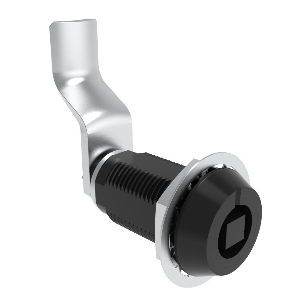 Southco VISE ACTION® Compression Latch, Large Size, 7 mm Square, Aluminum Alloy, Hard Anodized, Black, 46 mm (1.81 in) Grip