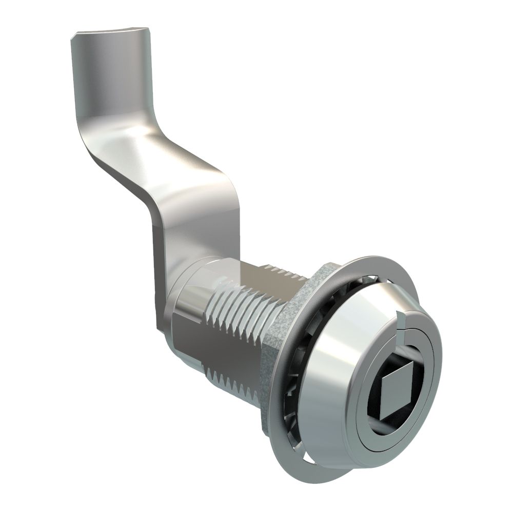 Southco VISE ACTION® Compression Latch, Large Size, 7 mm Square, Zinc Alloy, Chrome Plated, Bright, 51 mm (2.01 in) Grip