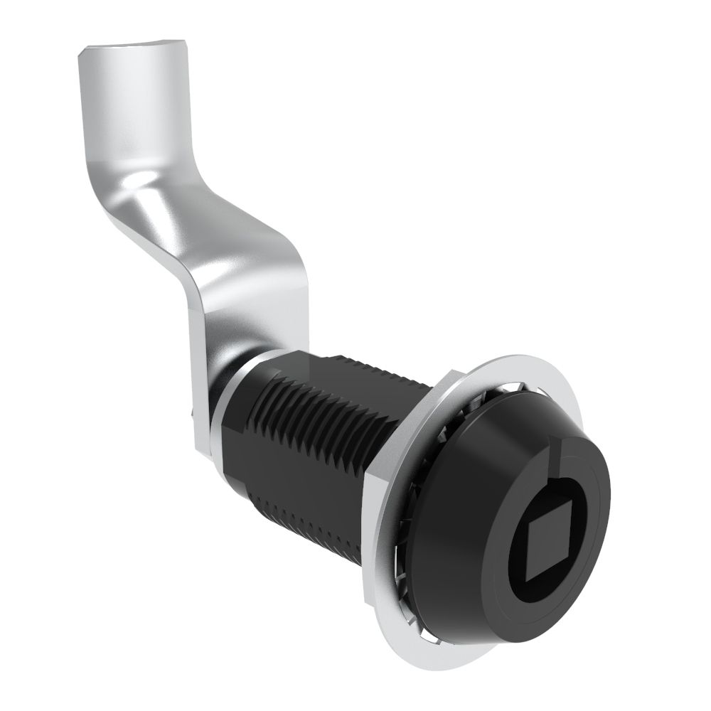 Southco VISE ACTION® Compression Latch, Large Size, 7 mm Square, Aluminum Alloy, Hard Anodized, Black, 58 mm (2.28 in) Grip