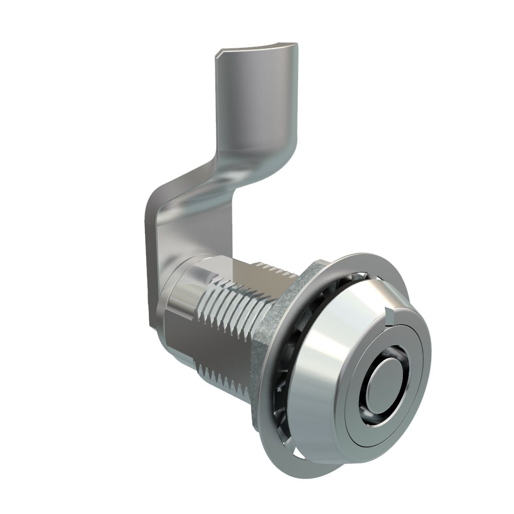 Southco VISE ACTION® Compression Latch, Large Size, Southco® Tubular Key, Zinc Alloy, Chrome Plated, Bright, 15 mm (0.59 in) Grip