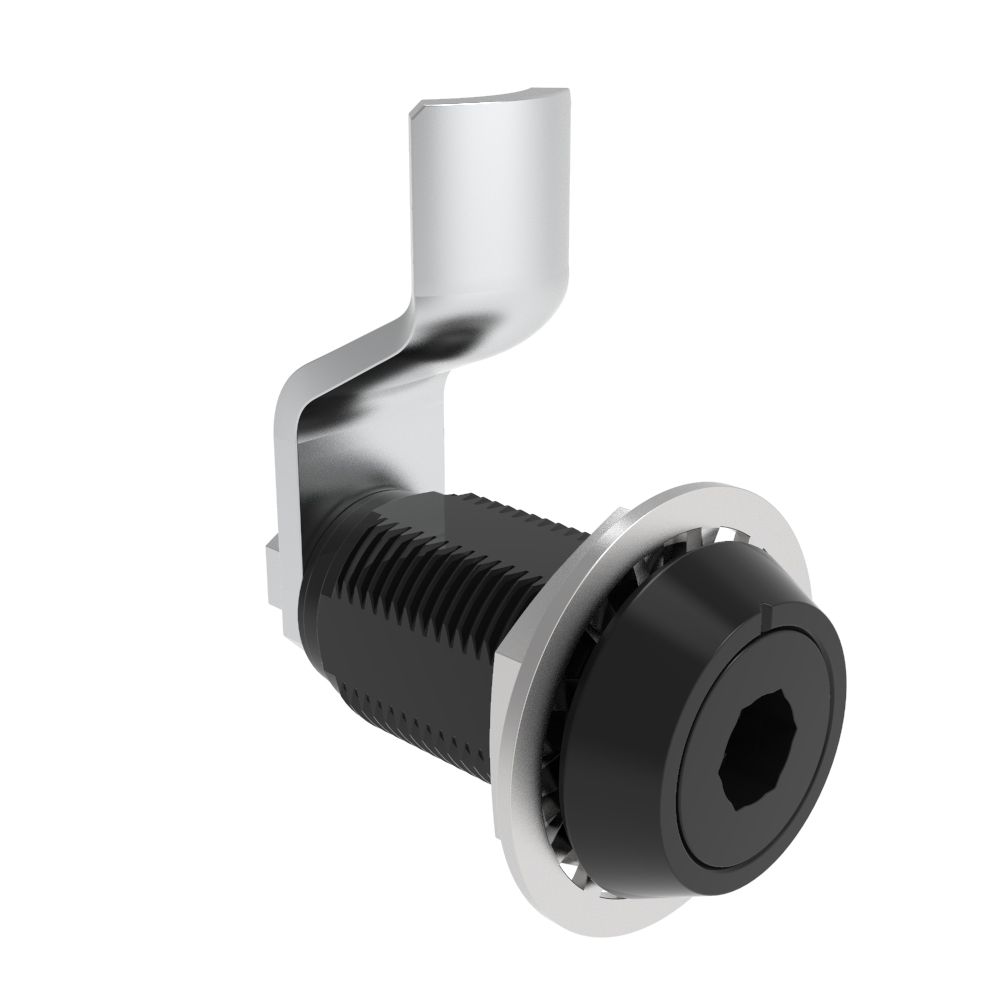 Southco VISE ACTION® Compression Latch, Large Size, 8 mm Hex Recess, Aluminum Alloy, Hard Anodized, Black, 22 mm (0.87 in) Grip
