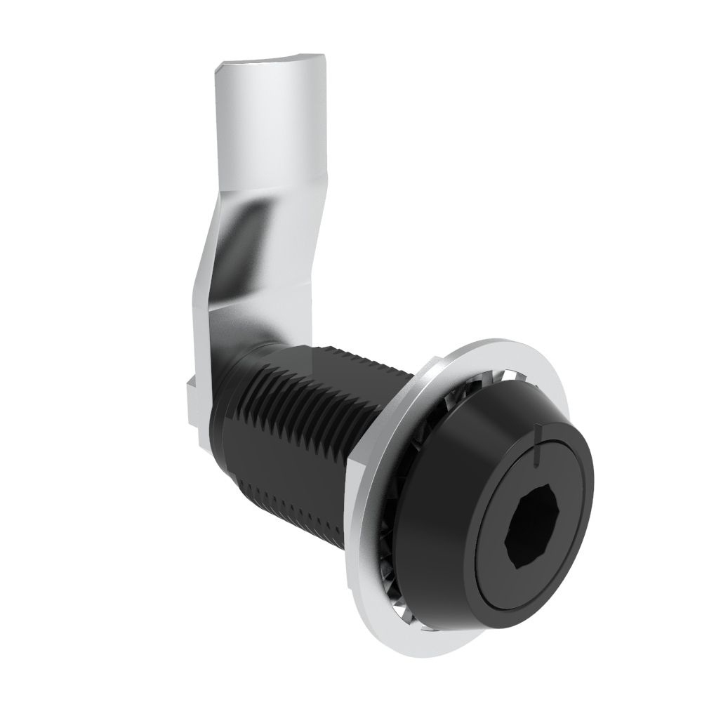 Southco VISE ACTION® Compression Latch, Large Size, 8 mm Hex Recess, Aluminum Alloy, Hard Anodized, Black, 36 mm (1.42 in) Grip