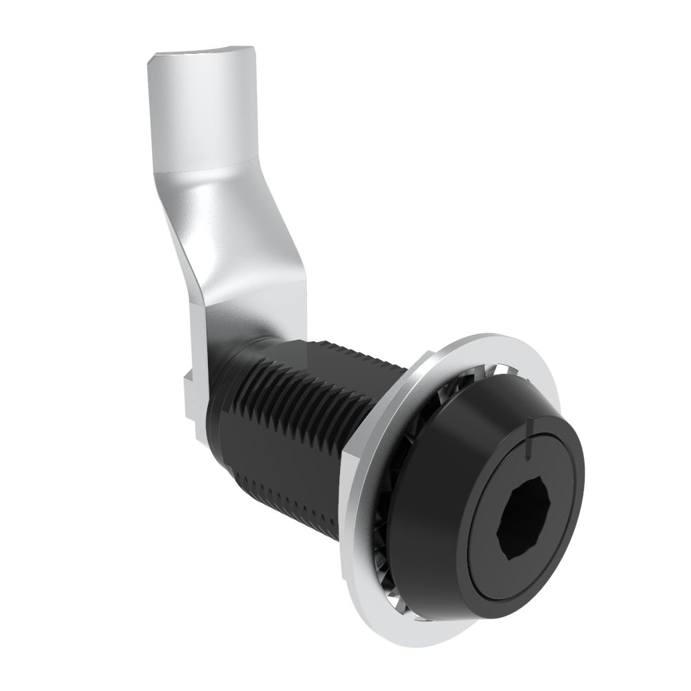 Southco VISE ACTION® Compression Latch, Large Size, 8 mm Hex Recess, Aluminum Alloy, Hard Anodized, Black, 40 mm (1.57 in) Grip