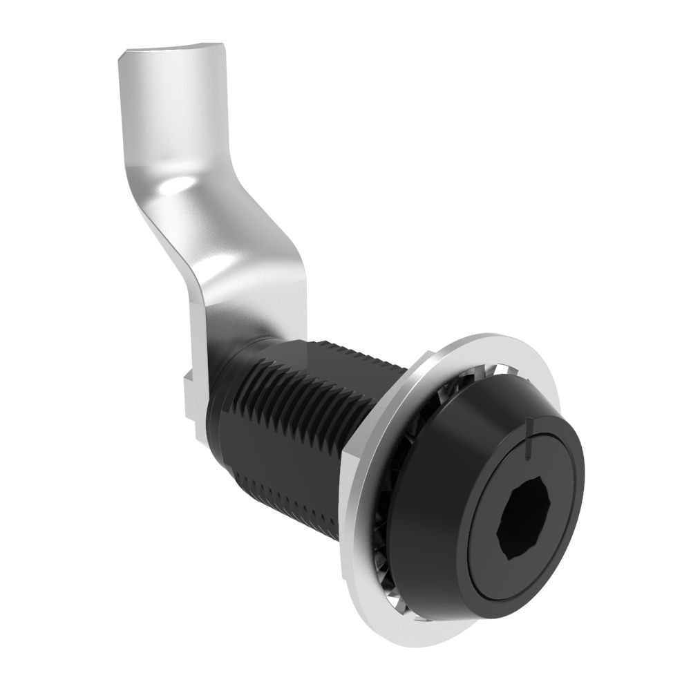 Southco VISE ACTION® Compression Latch, Large Size, 8 mm Hex Recess, Aluminum Alloy, Hard Anodized, Black, 50 mm (1.97 in) Grip