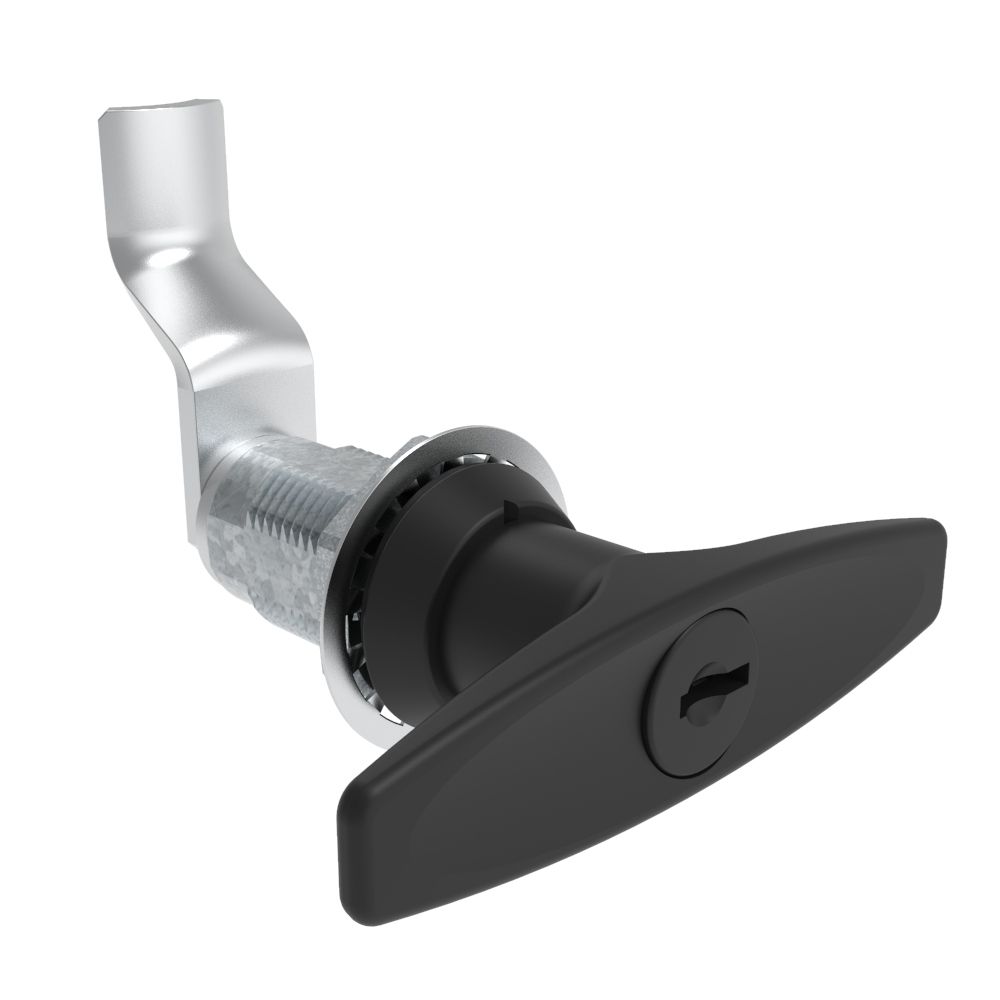 Southco VISE ACTION® Compression Latch, Large Size, T-Handle, Zinc Alloy, Powder Coated, Black, 41 mm (1.61 in) Grip