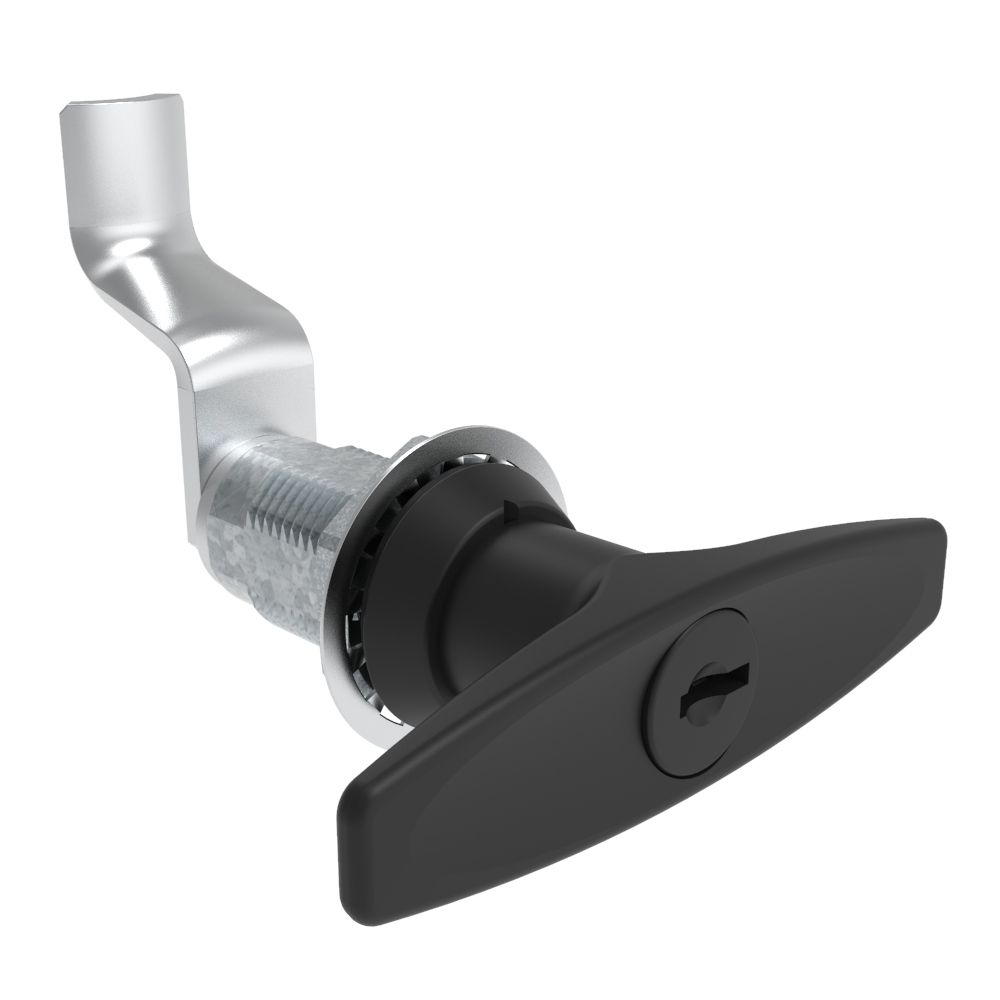 Southco VISE ACTION® Compression Latch, Large Size, T-Handle, Zinc Alloy, Powder Coated, Black, 47 mm (1.85 in) Grip