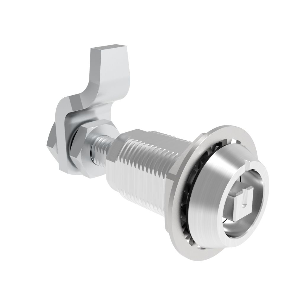 Southco VISE ACTION® Compression Latch, Large Size, 8 mm Square, Aluminum Alloy, Powder Coated, Clear