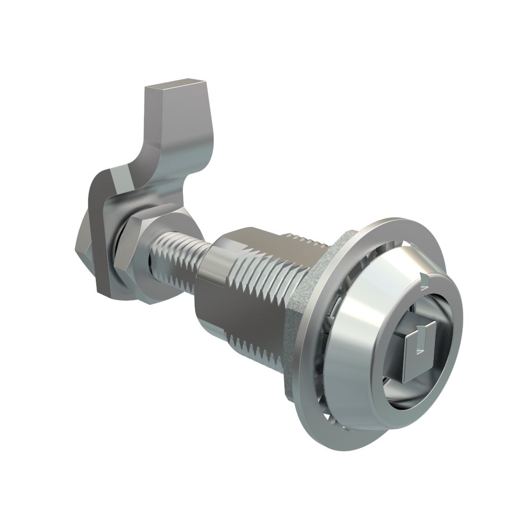 Southco VISE ACTION® Compression Latch, Large Size, 8 mm Square, Zinc Alloy, Chrome Plated, Bright