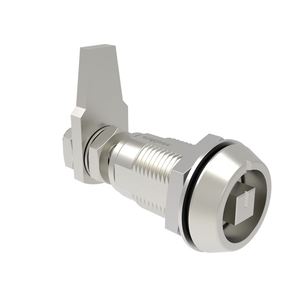 Southco VISE ACTION® Compression Latch, Large Size, 8 mm Square, Stainless Steel, Electropolished