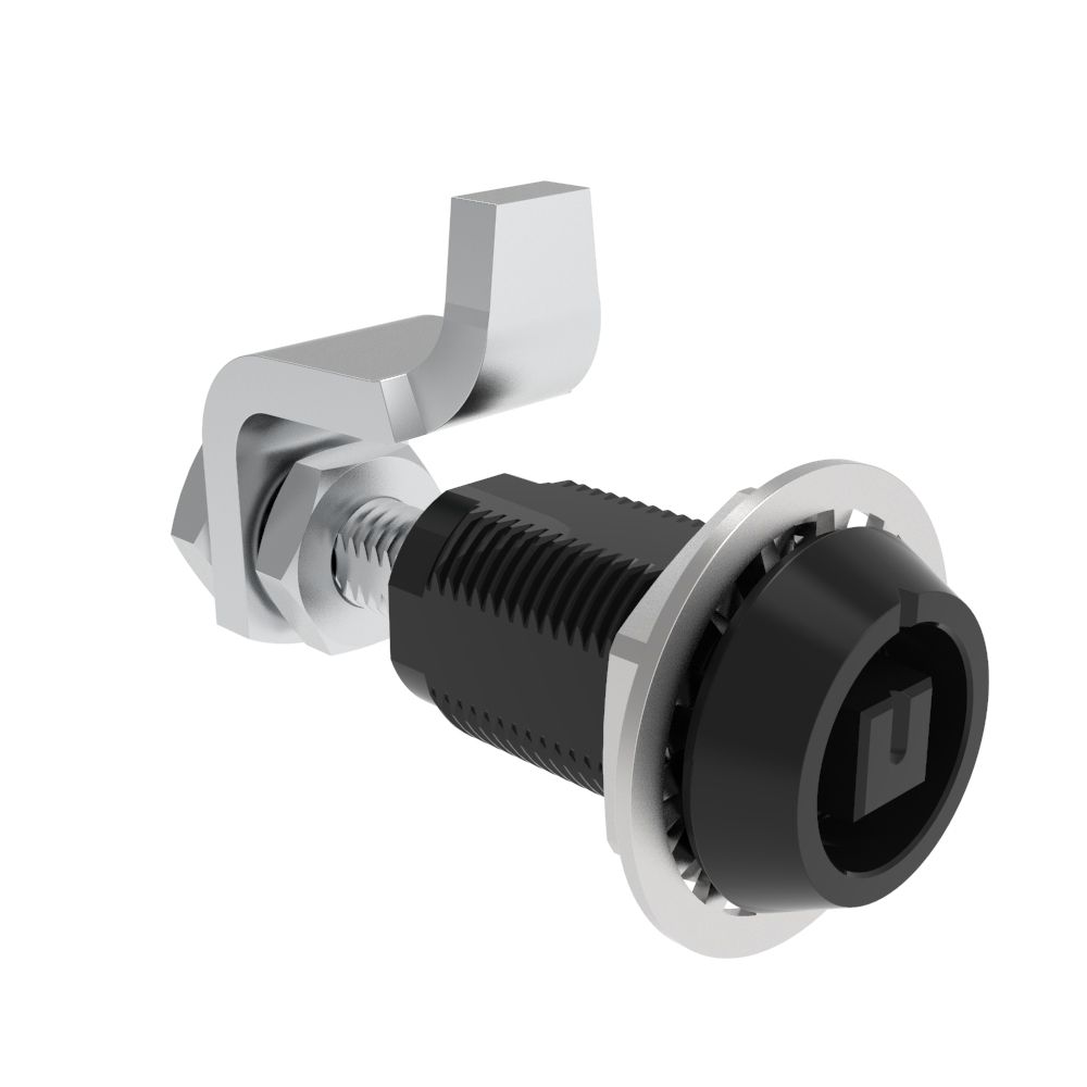 Southco VISE ACTION® Compression Latch, Large Size, Railway Standard, Aluminum Alloy, Hard Anodized, Black