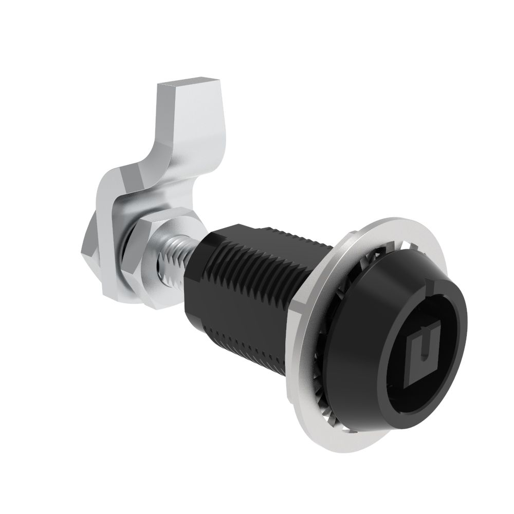 Southco VISE ACTION® Compression Latch, Large Size, Railway Standard, Aluminum Alloy, Hard Anodized, Black