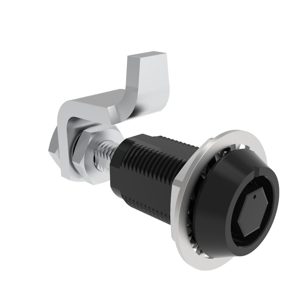 Southco VISE ACTION® Compression Latch, Large Size, Bellcore 216, Aluminum Alloy, Hard Anodized, Black