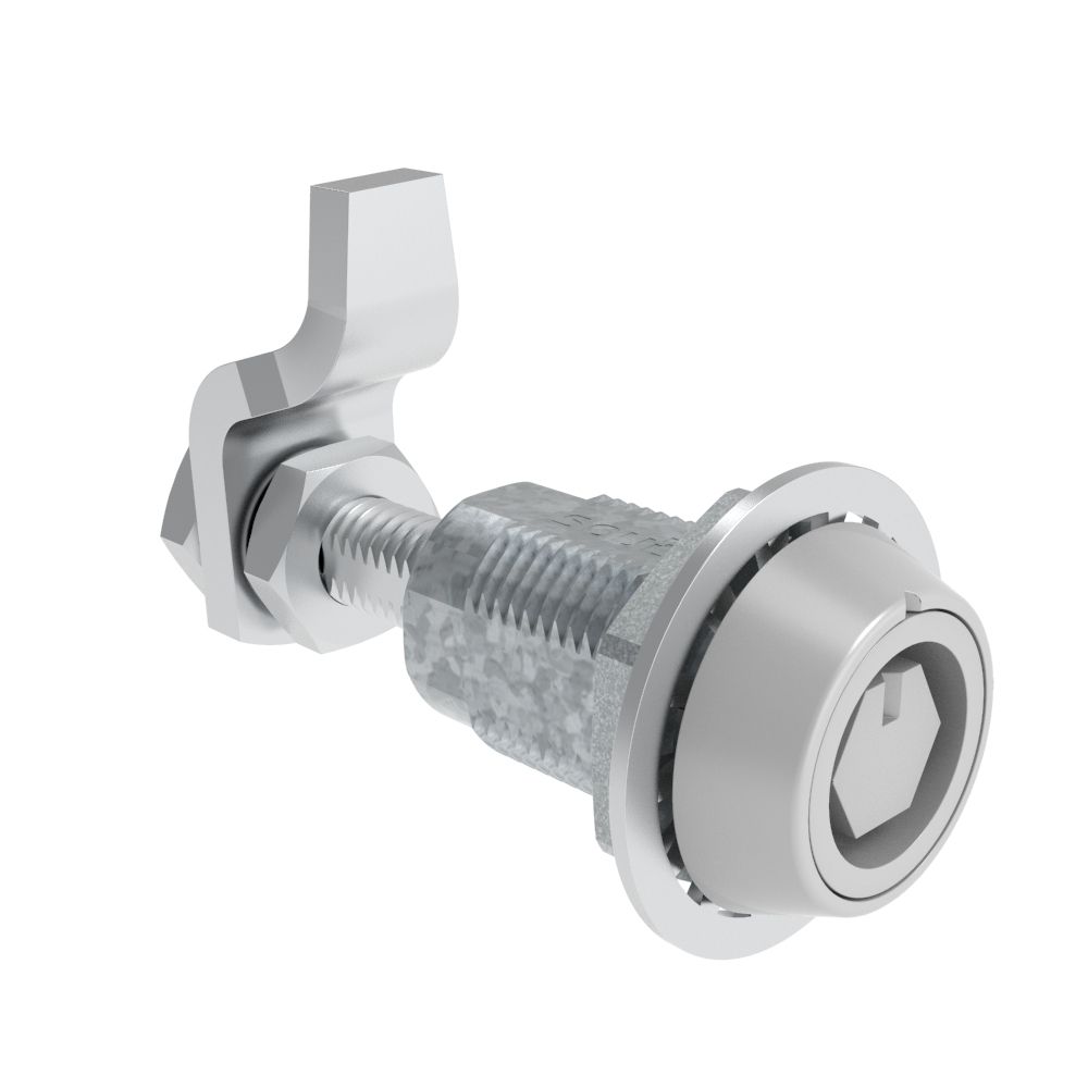 Southco VISE ACTION® Compression Latch, Large Size, Bellcore 216, Zinc Alloy, Powder Coated, Silver