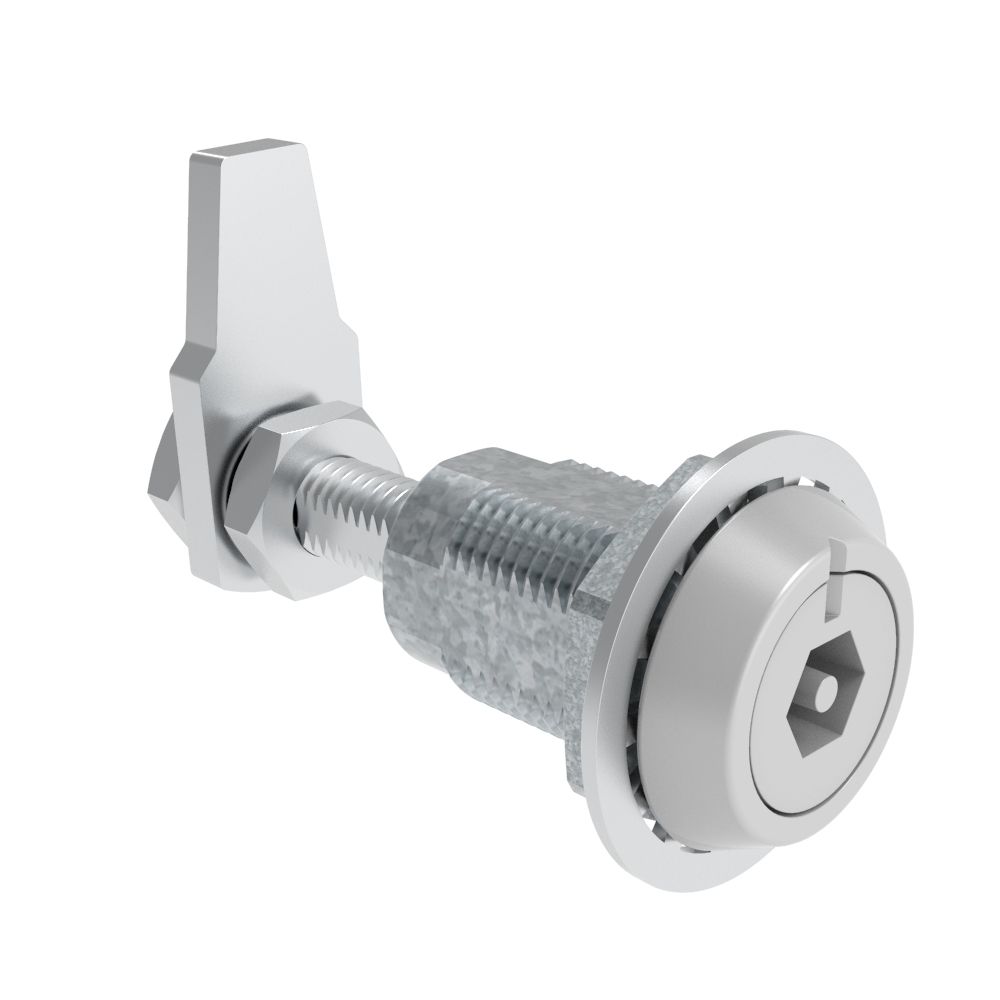 Southco VISE ACTION® Compression Latch, Large Size, Bellcore Electronics, Zinc Alloy, Powder Coated, Silver