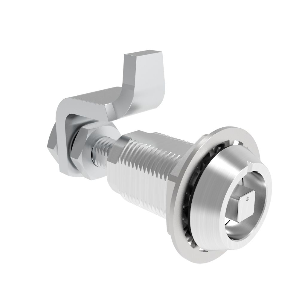 Southco VISE ACTION® Compression Latch, Large Size, 7 mm Square, Aluminum Alloy, Powder Coated, Clear