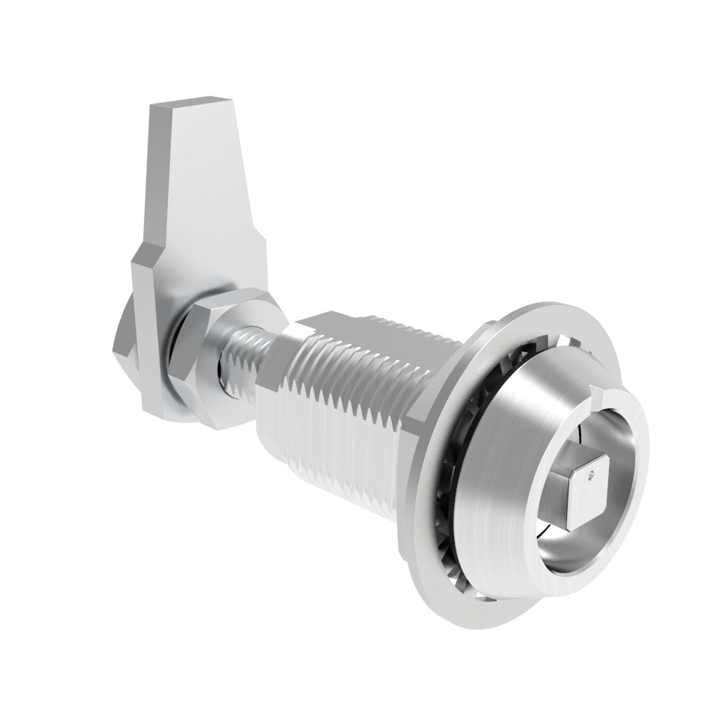 Southco VISE ACTION® Compression Latch, Large Size, 7 mm Square, Aluminum Alloy, Powder Coated, Clear