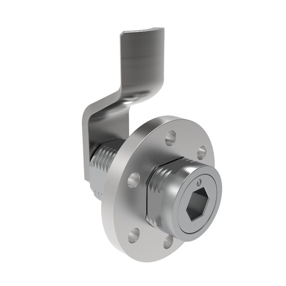 Southco VISE ACTION® Compression Latch, Large Size, 8 mm Hex Recess, Zinc Alloy, Chrome Plated, Bright, 21 mm (0.83 in) Grip