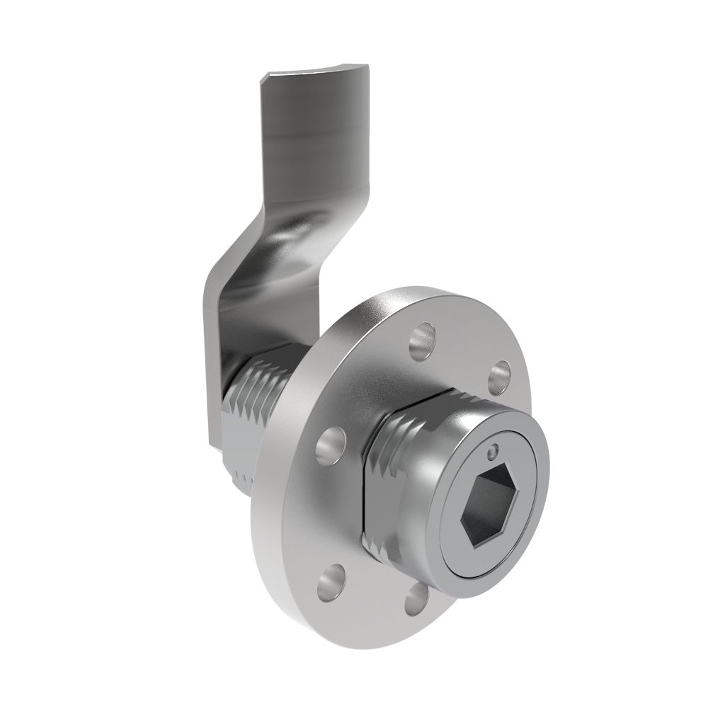 Southco VISE ACTION® Compression Latch, Large Size, 8 mm Hex Recess, Zinc Alloy, Chrome Plated, Bright, 27 mm (1.06 in) Grip
