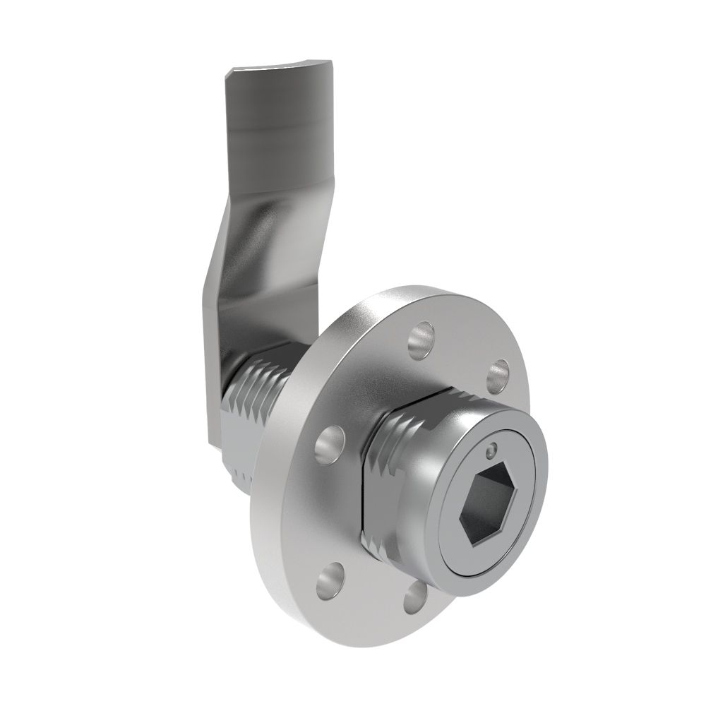 Southco VISE ACTION® Compression Latch, Large Size, 8 mm Hex Recess, Zinc Alloy, Chrome Plated, Bright, 31 mm (1.22 in) Grip