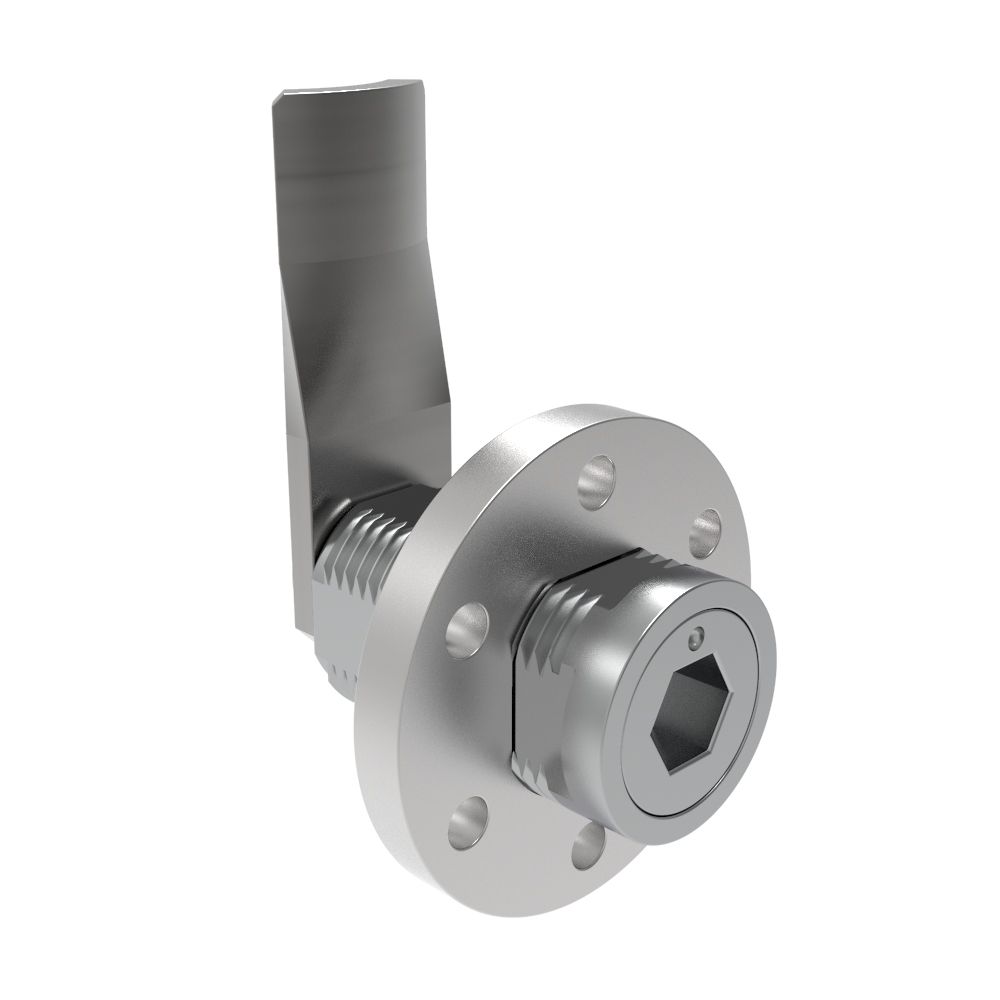 Southco VISE ACTION® Compression Latch, Large Size, 8 mm Hex Recess, Zinc Alloy, Chrome Plated, Bright, 37 mm (1.46 in) Grip