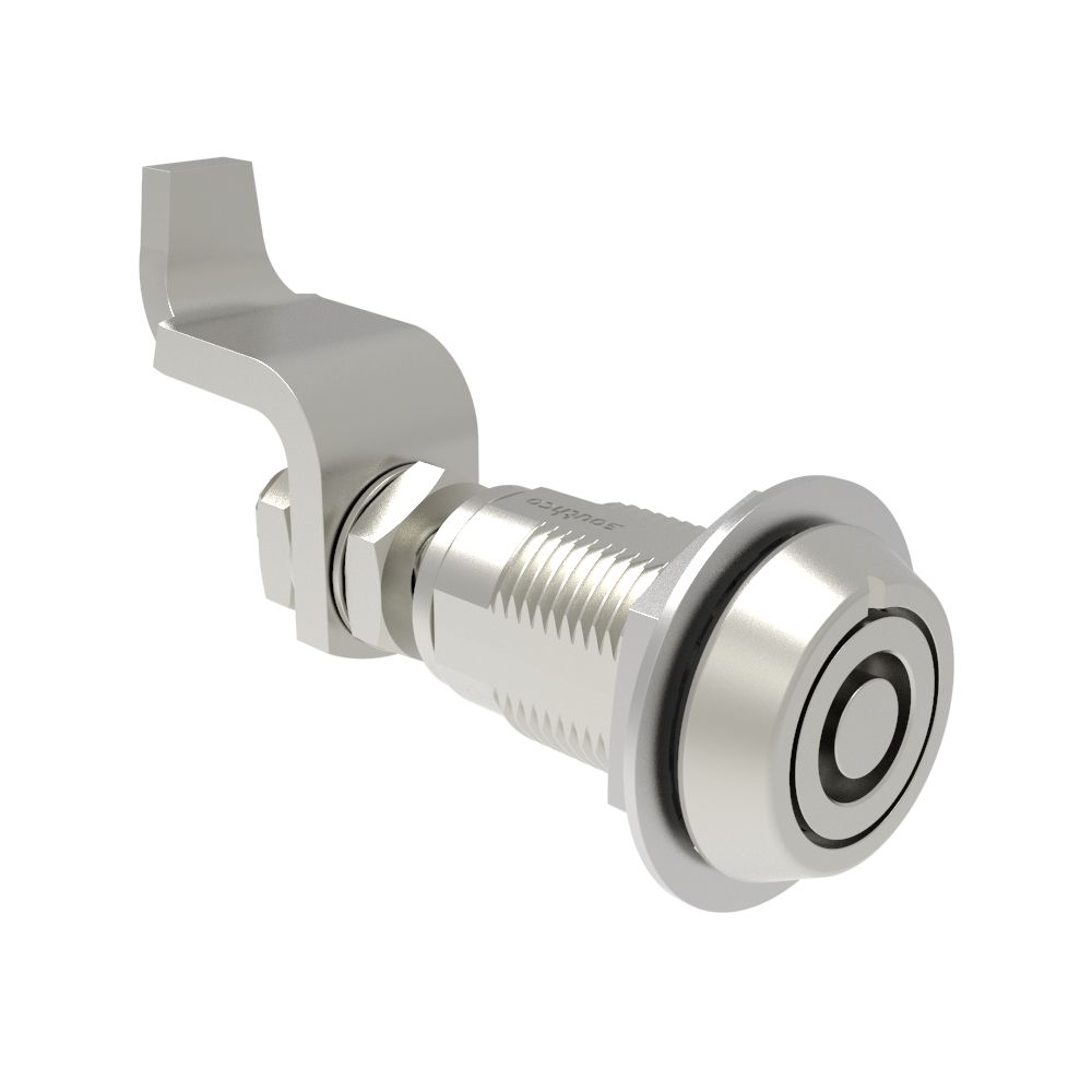 Southco VISE ACTION® Compression Latch, Large Size, Southco® Tubular Key, Stainless Steel, Electropolished Bright