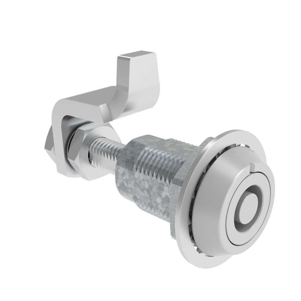 Southco VISE ACTION® Compression Latch, Large Size, Southco® Tubular Key, Zinc Alloy, Powder Coated, Silver
