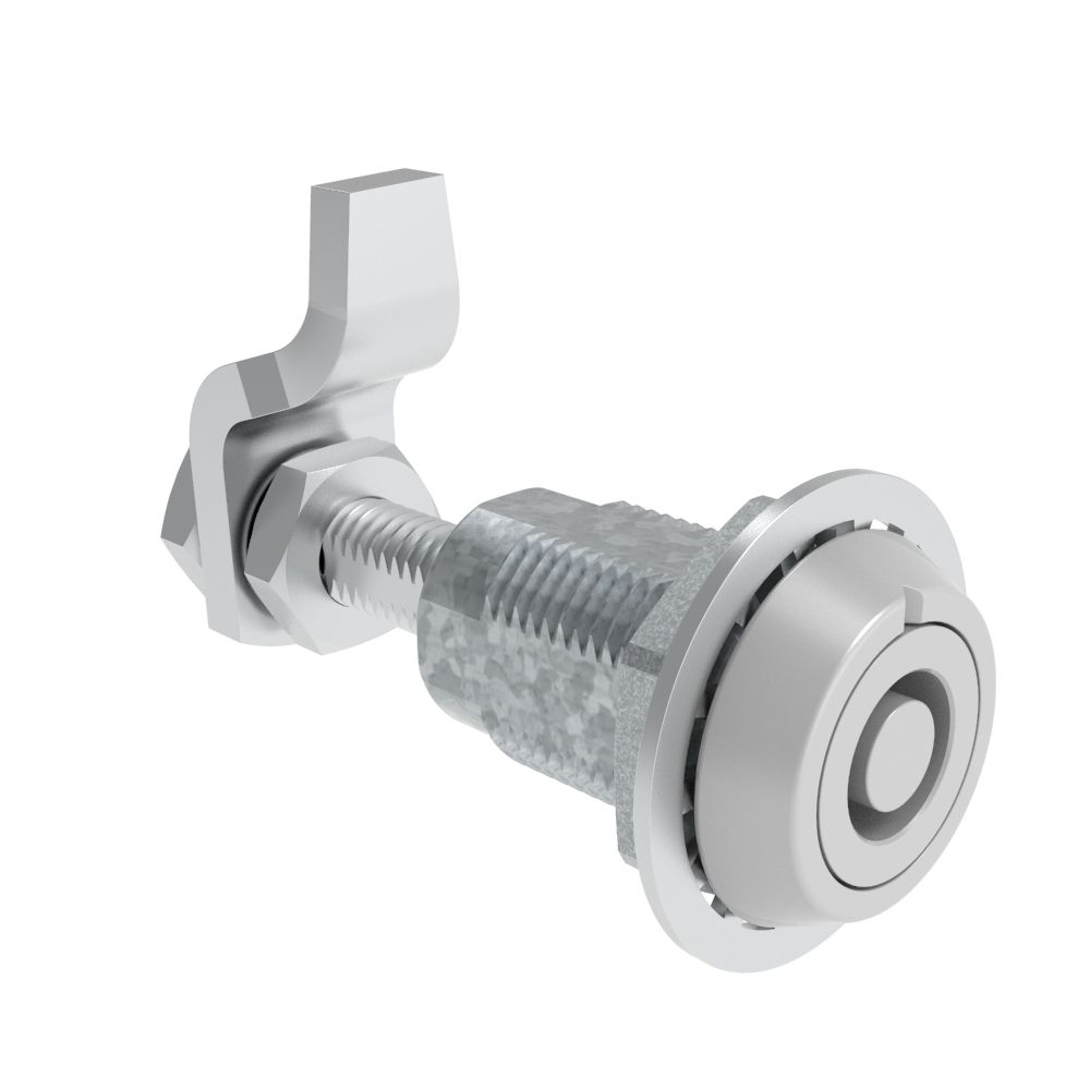 Southco VISE ACTION® Compression Latch, Large Size, Southco® Tubular Key, Zinc Alloy, Powder Coated, Silver