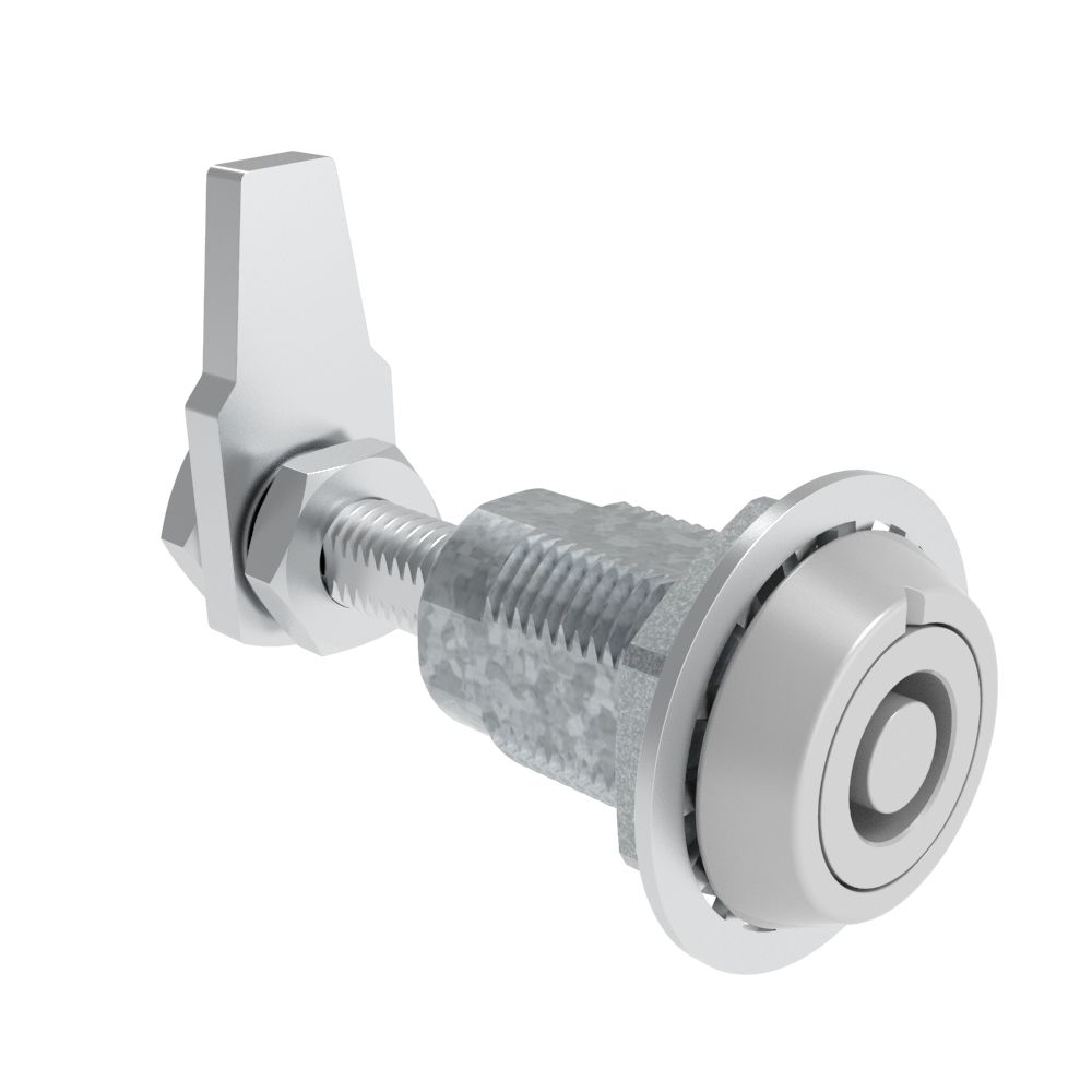 Southco VISE ACTION® Compression Latch, Large Size, Southco® Tubular Key, Zinc Alloy, Powder Coated, Silver