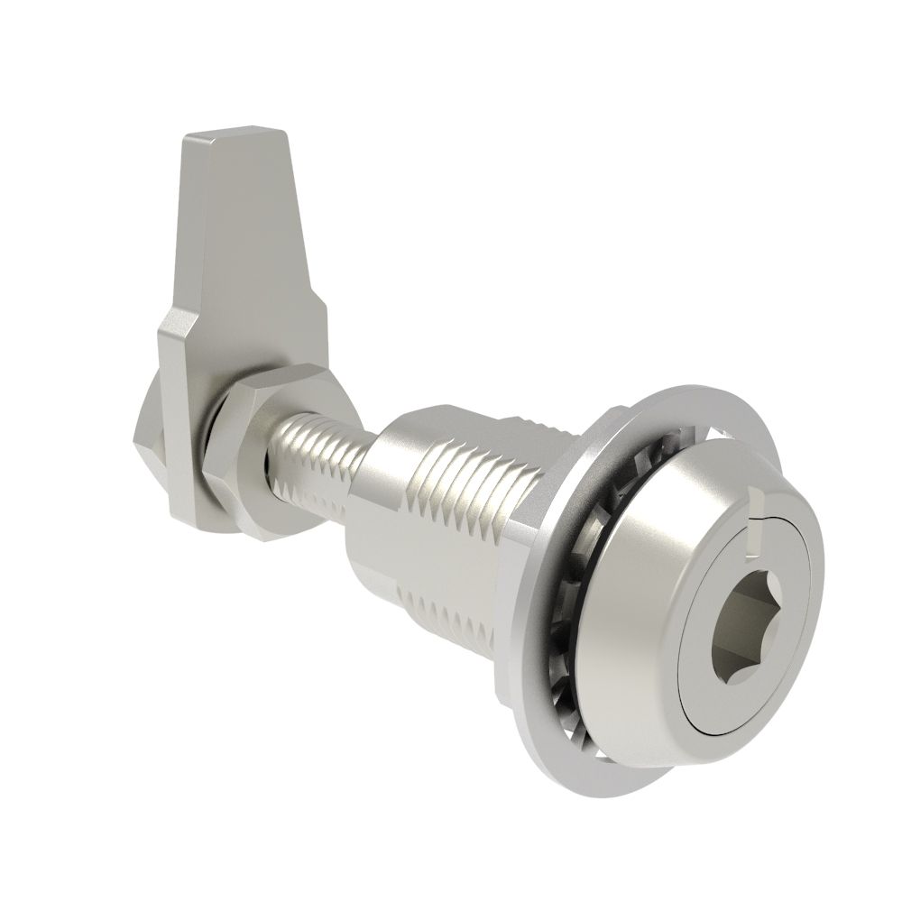 Southco VISE ACTION® Compression Latch, Large Size, 8 mm Hex Recess, Stainless Steel, Electropolished Bright