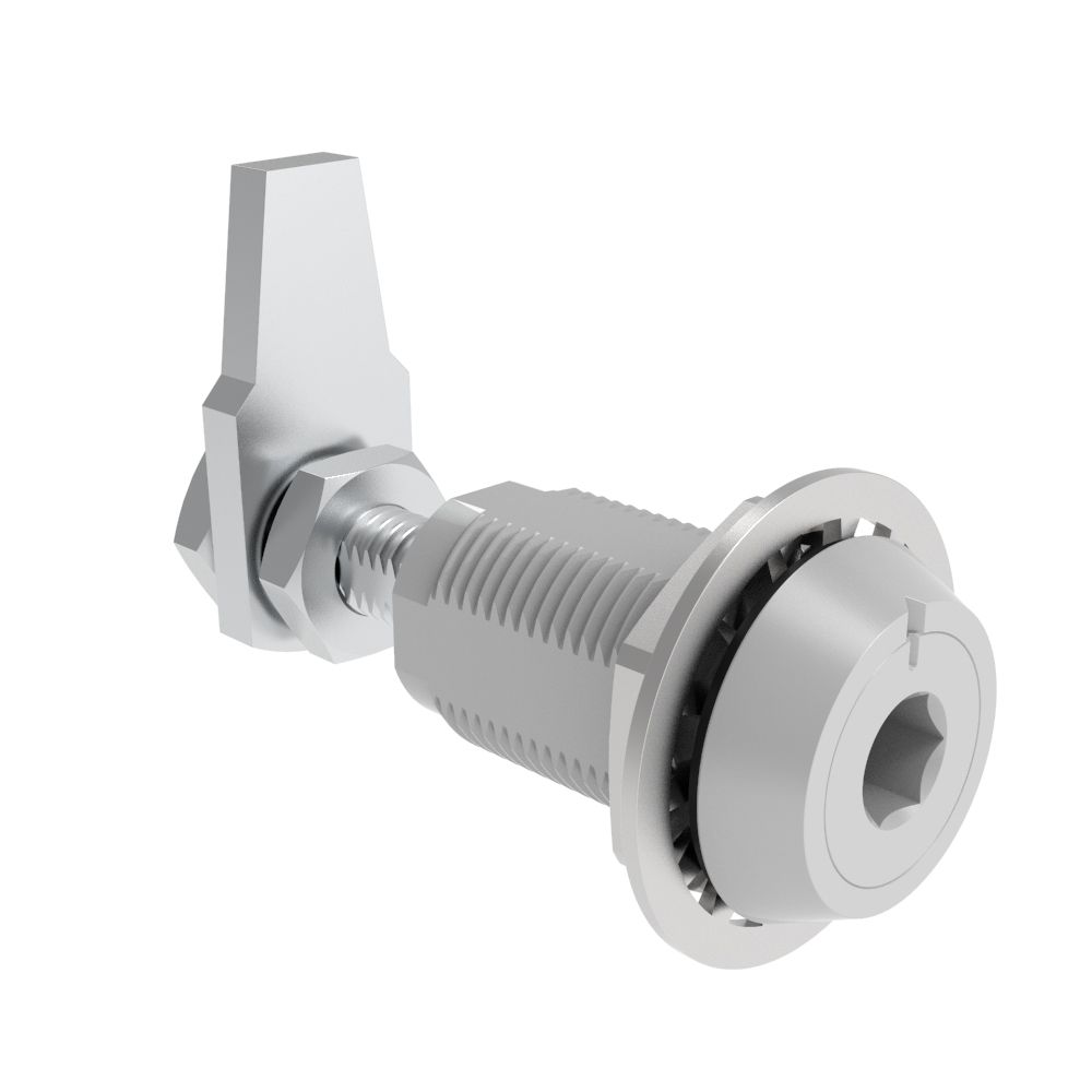 Southco VISE ACTION® Compression Latch, Large Size, 8 mm Hex Recess, Aluminum Alloy, Powder Coated, Silver