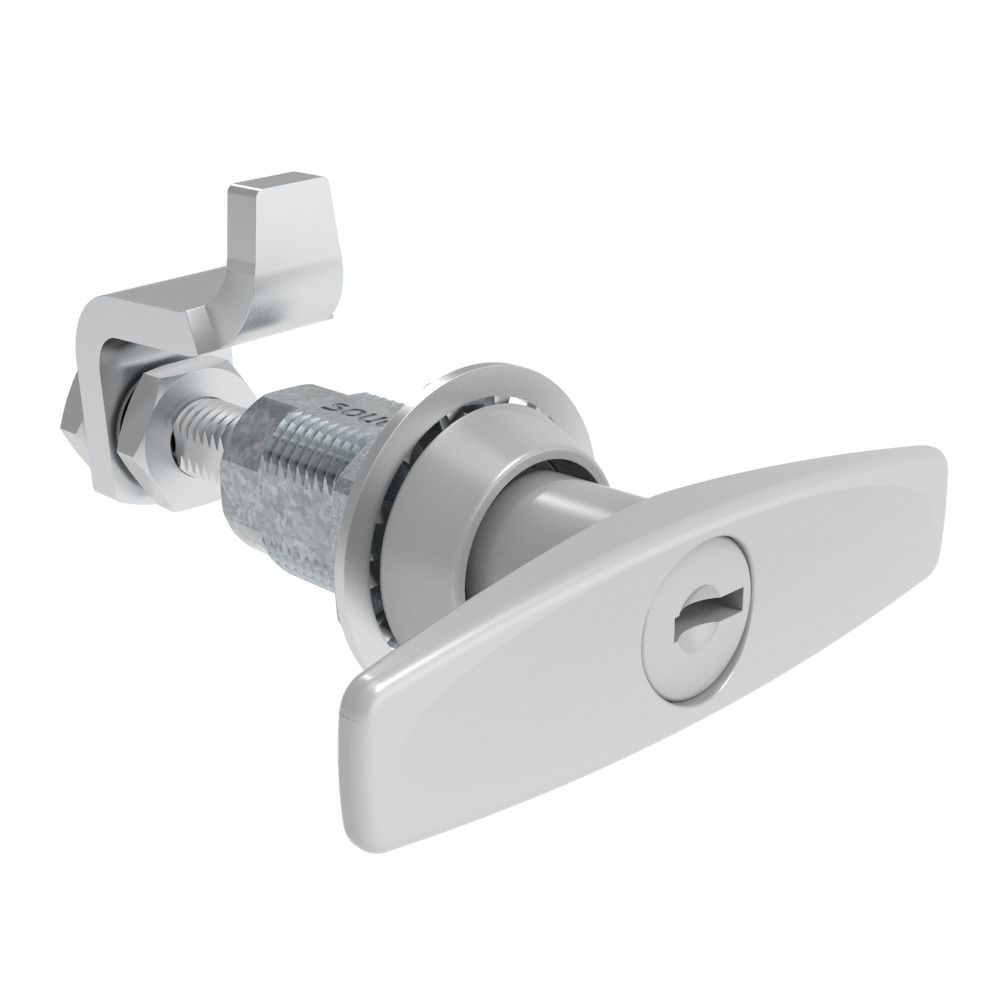 Southco VISE ACTION® Compression Latch, Large Size, T-Handle, Zinc Alloy, Powder Coated, Silver