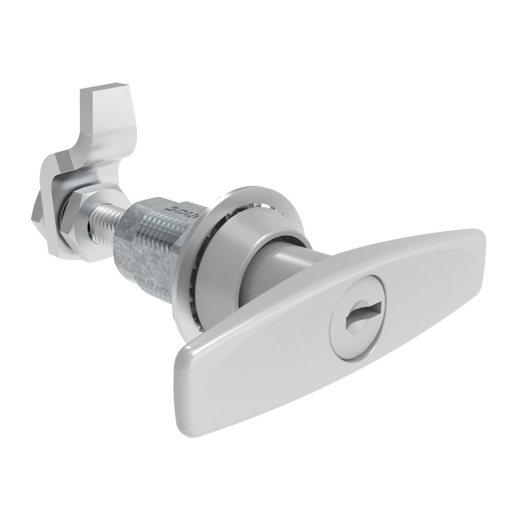Southco VISE ACTION® Compression Latch, Large Size, T-Handle, Zinc Alloy, Powder Coated, Silver
