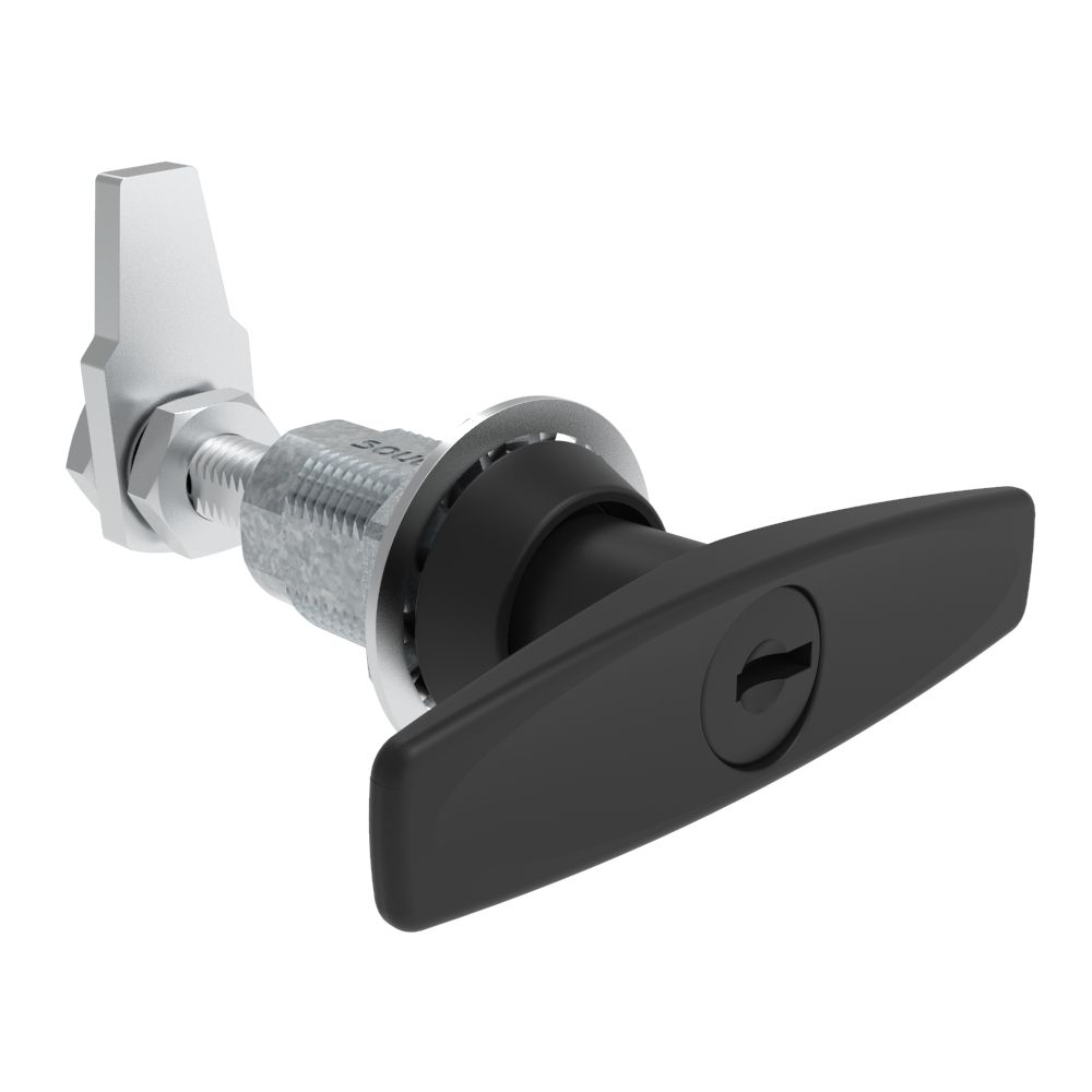 Southco VISE ACTION® Compression Latch, Large Size, T-Handle, Zinc Alloy, Powder Coated, Black