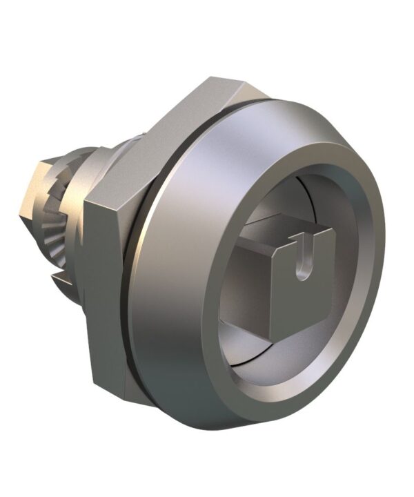 Southco Quarter-Turn Cam Latch, 8 mm Square, Without Cam, Sealed, 316 Stainless Steel, Passivated