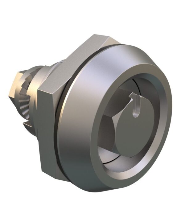Southco Quarter-Turn Cam Latch, Bellcore 216, Without Cam, Sealed, Stainless Steel, Passivated