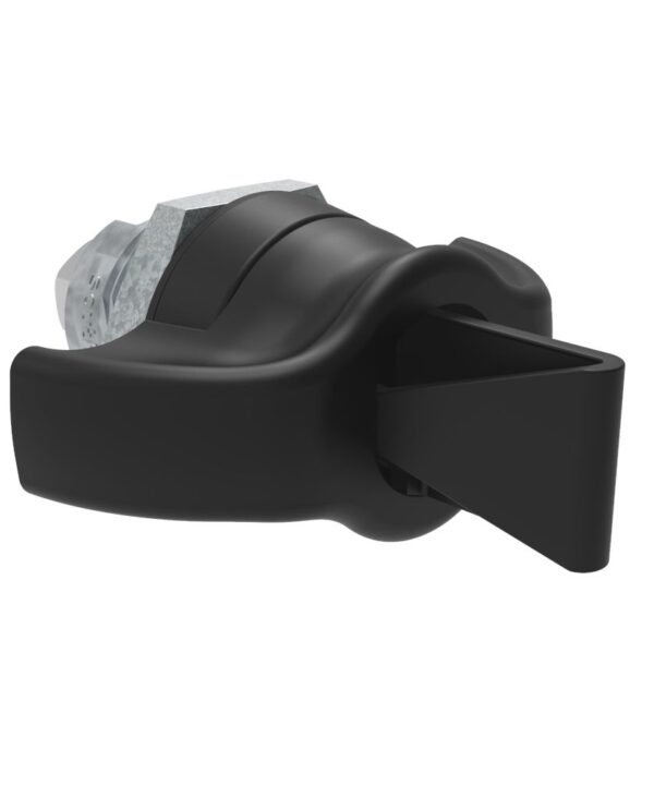 Southco Quarter-Turn Cam Latch, Key Locking (without lock core) Wing, Without Cam, Sealed, Zinc Alloy, Powder Coat, Black