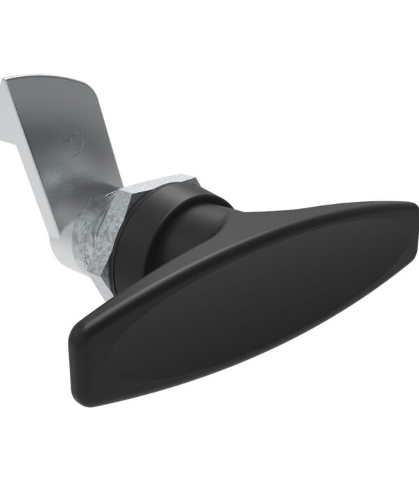 Southco Quarter-Turn Cam Latch, T-handle, 23mm (.91 in) Grip, Not Sealed, Zinc Alloy, Powder Coat, Black
